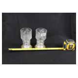 LOT OF TWO "LORD OF THE RINGS" DRINKING GLASSES LOT OF TWO "LORD OF THE RINGS" DRINKING GLASSES