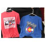 LOT OF TWO "COLORADO" TEES SIZE M