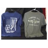 LOT OF TWO PATRIOTIC TEES SIZE M LOT OF TWO PATRIOTIC TEES SIZE M