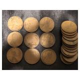 22- 1919 Wheat pennies 22- 1919 Wheat pennies