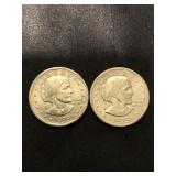 2-1979 Susan B Anthony dollars