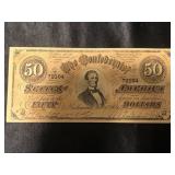 Confederate $50 bill Confederate $50 bill