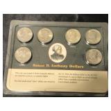 6- Susan B Anthony dollars