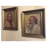 Vintage man and woman picture