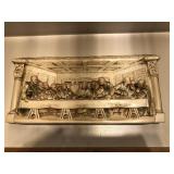 Ceramic last supper wall hanging