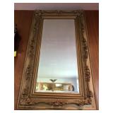 Framed bevel cut mirror