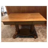 Oak Library table