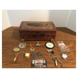 Wood box and keychains