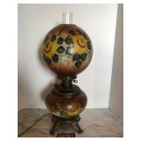 Parlor hurricane lamp measures 23 inches tall