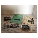 1959 Ford owners manual in Ford belt buckle