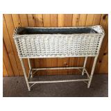 Vintage wicker plant stand