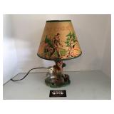 Davy Crockett lamp with original shade