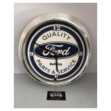 Ford plastic neon clock