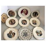 Pope and presidential plates