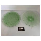 Green depression glass