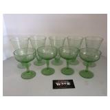 Green depression glasses