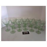 Green depression glasses