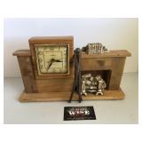 Light up Fireplace Clock