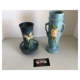 Roseville and Weller vase