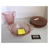 Cherry blossom depression glass