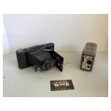Eastman Kodak camera and Kodak 8 mm movie camera