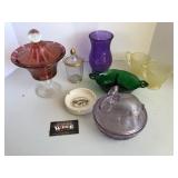 Easter candy dish and glassware