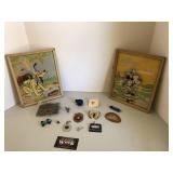 Vintage Disney prince and shadowbox items