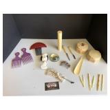 Dresser set celluloid and items