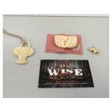 Small items marked hand carved ivory