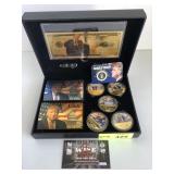Donald Trump commemorative coins And card set