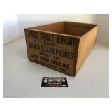 Jack Spratt prune wooden box