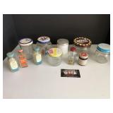 Watkins glass milk jar Burma shave and other