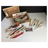 Standard oil crown pencil and other vintage pens