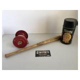 Tami thermos, Harmon Killebrew miniature bat and