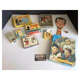 Vintage card games and paddle ball