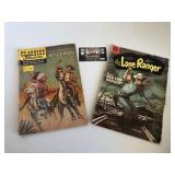 The lone ranger and Kit Carson comic books