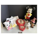Mickey and Minnie mouse items
