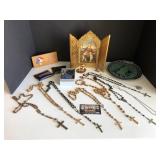 Rosaries and religious items