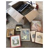 Little Bo peep and large box of picture frames