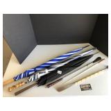 Large umbrellas and shoe horns