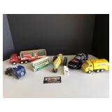 Coca-Cola delivery truck and Dinky Toys Stack Bus