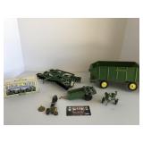 John Deere silage wagon and Oliver 77 pin