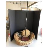 Wicker cat beds and Bissell sweeper