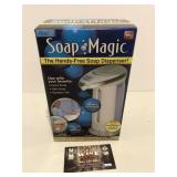 Hands free soap dispenser