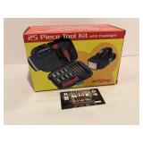 25 piece tool kit with flashlight