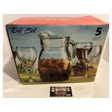 Five piece drinkware set