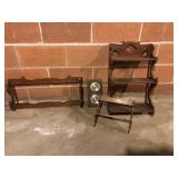 Gun rack and shelves