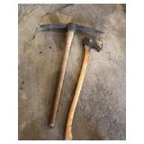 Axe and pickax