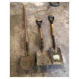 Sand and straight shovels