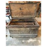 Vintage wooden toolbox